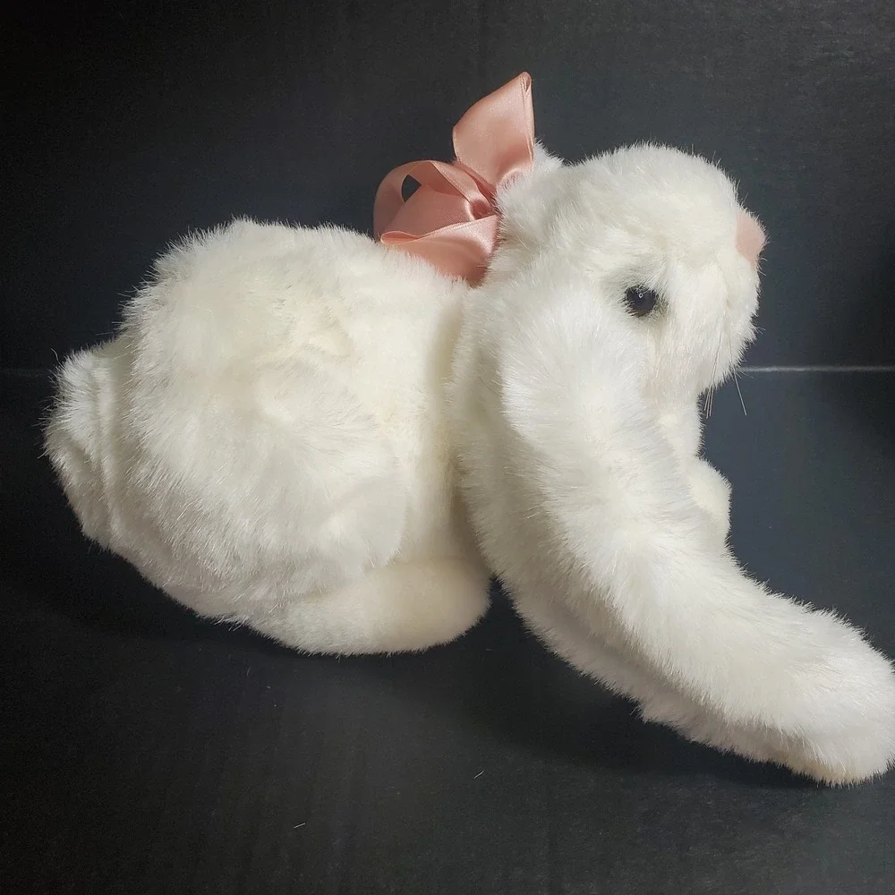 Lop Ear White Plush Easter Bunny Rabbit  10